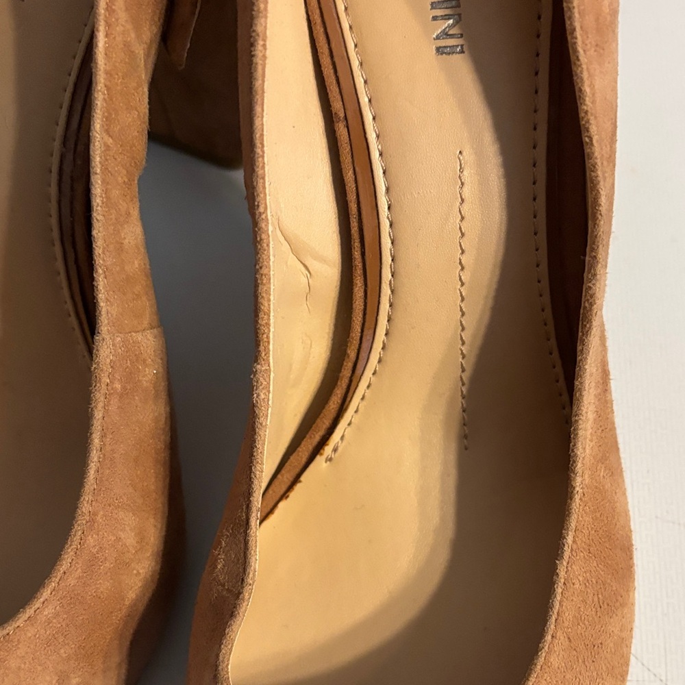 Gianni Bini Camel Suede Slingback Pumps - Picture 6 of 8